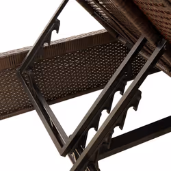 VidaXL 368180 sedia da esterno Salone Seduta imbottita Rattan sintetico, Acciaio Crema, Bianco - Vista aggiuntiva 8