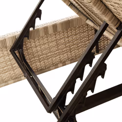 VidaXL 368182 sedia da esterno Salone Seduta imbottita Rattan sintetico, Acciaio Grigio - Vista aggiuntiva 8