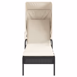 VidaXL 368188 sedia da esterno Salone Seduta imbottita Rattan sintetico, Acciaio Crema, Bianco - Vista aggiuntiva 4