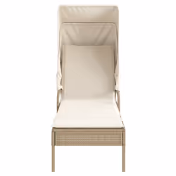 VidaXL 368192 sedia da esterno Salone Seduta imbottita Rattan sintetico, Acciaio Crema, Bianco - Vista aggiuntiva 4