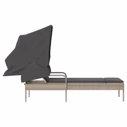VidaXL 368193 sedia da esterno Salone Seduta imbottita Rattan sintetico, Acciaio Grigio - Vista aggiuntiva 5