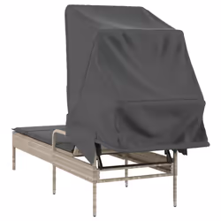 VidaXL 368193 sedia da esterno Salone Seduta imbottita Rattan sintetico, Acciaio Grigio - Vista aggiuntiva 6