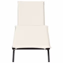 VidaXL 4002701 sedia da esterno Salone Seduta imbottita Rattan sintetico, Acciaio Crema, Bianco - Vista aggiuntiva 4