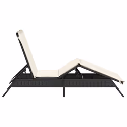 VidaXL 4002701 sedia da esterno Salone Seduta imbottita Rattan sintetico, Acciaio Crema, Bianco - Vista aggiuntiva 5