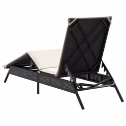 VidaXL 4002701 sedia da esterno Salone Seduta imbottita Rattan sintetico, Acciaio Crema, Bianco - Vista aggiuntiva 6