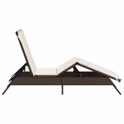 VidaXL 4002702 sedia da esterno Salone Seduta imbottita Rattan sintetico, Acciaio Crema, Bianco - Vista aggiuntiva 5