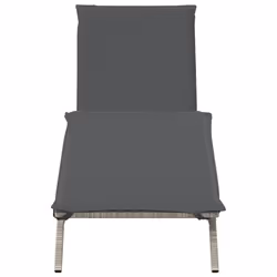 VidaXL 4002706 sedia da esterno Salone Seduta imbottita Rattan sintetico, Acciaio Grigio - Vista aggiuntiva 4