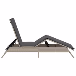 VidaXL 4002706 sedia da esterno Salone Seduta imbottita Rattan sintetico, Acciaio Grigio - Vista aggiuntiva 5