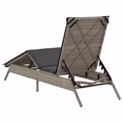 VidaXL 4002706 sedia da esterno Salone Seduta imbottita Rattan sintetico, Acciaio Grigio - Vista aggiuntiva 6