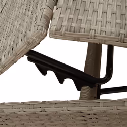 VidaXL 4002706 sedia da esterno Salone Seduta imbottita Rattan sintetico, Acciaio Grigio - Vista aggiuntiva 8