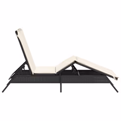VidaXL 4002710 sedia da esterno Salone Seduta imbottita Rattan sintetico, Acciaio Crema, Bianco - Vista aggiuntiva 5