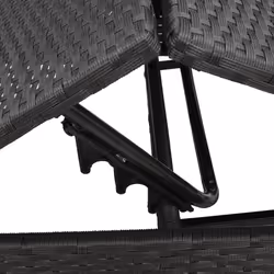VidaXL 4002710 sedia da esterno Salone Seduta imbottita Rattan sintetico, Acciaio Crema, Bianco - Vista aggiuntiva 8