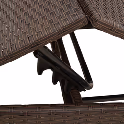 VidaXL 4002711 sedia da esterno Terrazzo Seduta imbottita Rattan sintetico, Acciaio Crema, Bianco - Vista aggiuntiva 8