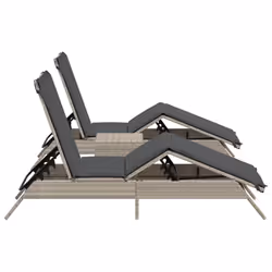 VidaXL 4002715 sedia da esterno Salone Seduta imbottita Rattan sintetico, Acciaio Grigio - Vista aggiuntiva 4