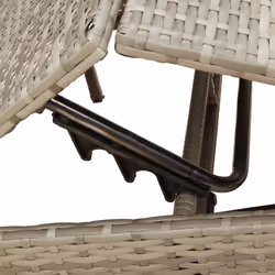 VidaXL 4002716 sedia da esterno Salone Seduta imbottita Rattan sintetico, Acciaio Blu - Vista aggiuntiva 7