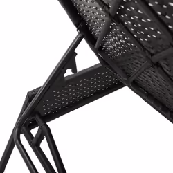 VidaXL 4002718 sedia da esterno Salone Seduta imbottita Rattan sintetico, Acciaio Blu - Vista aggiuntiva 8