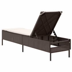 VidaXL 4002720 sedia da esterno Salone Seduta imbottita Rattan sintetico, Acciaio Crema, Bianco - Vista aggiuntiva 6