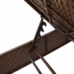 VidaXL 4002720 sedia da esterno Salone Seduta imbottita Rattan sintetico, Acciaio Crema, Bianco - Vista aggiuntiva 8