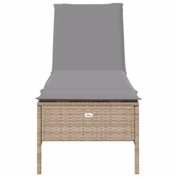 VidaXL 4002722 sedia da esterno Salone Seduta imbottita Rattan sintetico, Acciaio Grigio - Vista aggiuntiva 4
