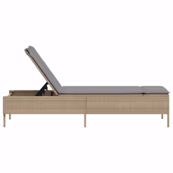 VidaXL 4002722 sedia da esterno Salone Seduta imbottita Rattan sintetico, Acciaio Grigio - Vista aggiuntiva 5