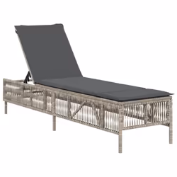 VidaXL 4002724, Salone, Seduta imbottita, Rattan sintetico, Acciaio, Grigio, 110 kg, 550 mm