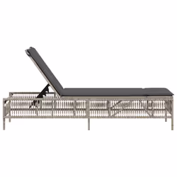 VidaXL 4002724 sedia da esterno Salone Seduta imbottita Rattan sintetico, Acciaio Grigio - Vista aggiuntiva 5