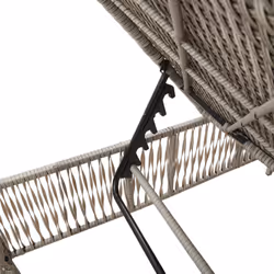 VidaXL 4002724 sedia da esterno Salone Seduta imbottita Rattan sintetico, Acciaio Grigio - Vista aggiuntiva 8