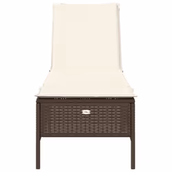 VidaXL 4002729 sedia da esterno Salone Seduta imbottita Rattan sintetico, Acciaio Crema, Bianco - Vista aggiuntiva 4