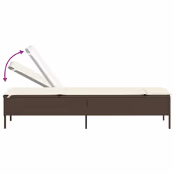 VidaXL 4002729 sedia da esterno Salone Seduta imbottita Rattan sintetico, Acciaio Crema, Bianco - Vista aggiuntiva 7
