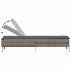 VidaXL 4002730 sedia da esterno Salone Seduta imbottita Rattan sintetico, Acciaio Crema, Bianco - Vista aggiuntiva 6