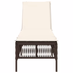 VidaXL 4002738 sedia da esterno Salone Seduta imbottita Rattan sintetico, Acciaio Crema, Bianco - Vista aggiuntiva 4
