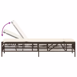 VidaXL 4002738 sedia da esterno Salone Seduta imbottita Rattan sintetico, Acciaio Crema, Bianco - Vista aggiuntiva 7