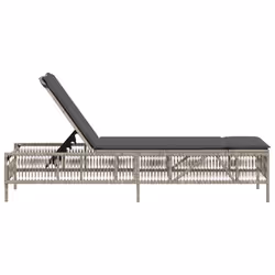 VidaXL 4002742 sedia da esterno Salone Seduta imbottita Rattan sintetico, Acciaio Grigio - Vista aggiuntiva 5