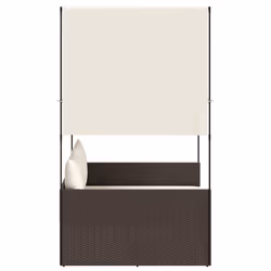 VidaXL 4002756 sedia da esterno Salone Seduta imbottita Rattan sintetico, Acciaio Crema, Bianco - Vista aggiuntiva 4