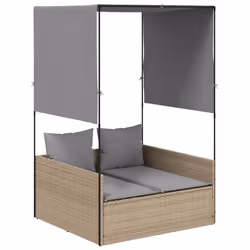 VidaXL 4002758, Salone, Seduta imbottita, Rattan sintetico, Acciaio, Grigio, 110 kg, 110 cm