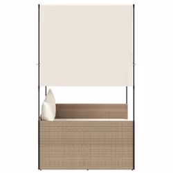 VidaXL 4002759 sedia da esterno Salone Seduta imbottita Rattan sintetico, Acciaio Crema, Bianco - Vista aggiuntiva 4