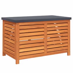 vidaXL Contenitore da Giardino 90x48x55 cm Legno Massello di Eucalipto - Vista aggiuntiva 2