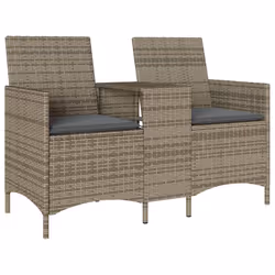 VidaXL 4003886, 2 seduta(e), Grigio scuro, 110 kg, 1260 mm, 590 mm, 820 mm