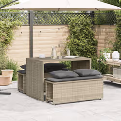VidaXL 4003907 set mobili da esterno Grigio scuro - Vista aggiuntiva 3