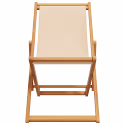 VidaXL 366564 sedia da esterno Terrazzo Eucalipto, Poliestere Beige - Vista aggiuntiva 4