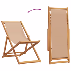 VidaXL 366565 sedia da esterno Terrazzo Eucalipto, Poliestere Grigio talpa - Vista aggiuntiva 7