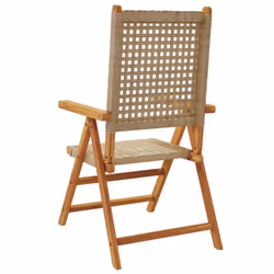 VidaXL 367653 sedia da esterno Terrazzo Legno di acacia, Rattan sintetico Beige - Vista aggiuntiva 7