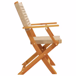 VidaXL 367665 sedia da esterno Terrazzo Legno di acacia, Rattan sintetico Beige - Vista aggiuntiva 6