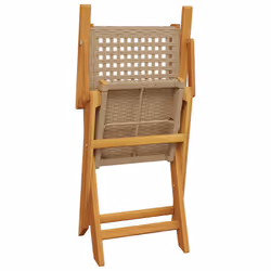 VidaXL 367665 sedia da esterno Terrazzo Legno di acacia, Rattan sintetico Beige - Vista aggiuntiva 8
