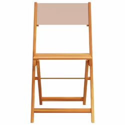 VidaXL 367683 sedia da esterno Terrazzo Legno di acacia, Poliestere Grigio talpa - Vista aggiuntiva 5