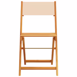 VidaXL 367684 sedia da esterno Terrazzo Legno di acacia, Poliestere Beige - Vista aggiuntiva 5