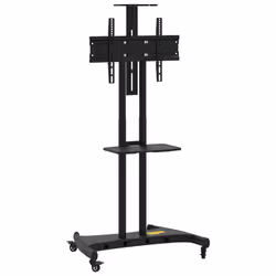 vidaXL Supporto TV con Ruote Schermo 32"-70" Max VESA 600x400 mm 60kg - Vista aggiuntiva 2