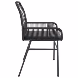 VidaXL 369095 sedia da esterno Terrazzo Seduta imbottita Rattan sintetico, Acciaio Grigio - Vista aggiuntiva 6