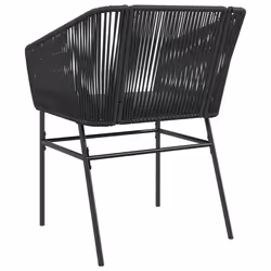 VidaXL 369102 sedia da esterno Terrazzo Seduta imbottita Rattan sintetico, Acciaio Grigio - Vista aggiuntiva 7