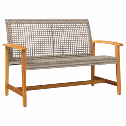VidaXL 367599, Marrone, Grigio, Malacca, Acciaio, Adulti e bambini, 1120 mm, 640 mm, 800 mm